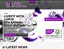 Tablet Screenshot of livefitwithlupus.org